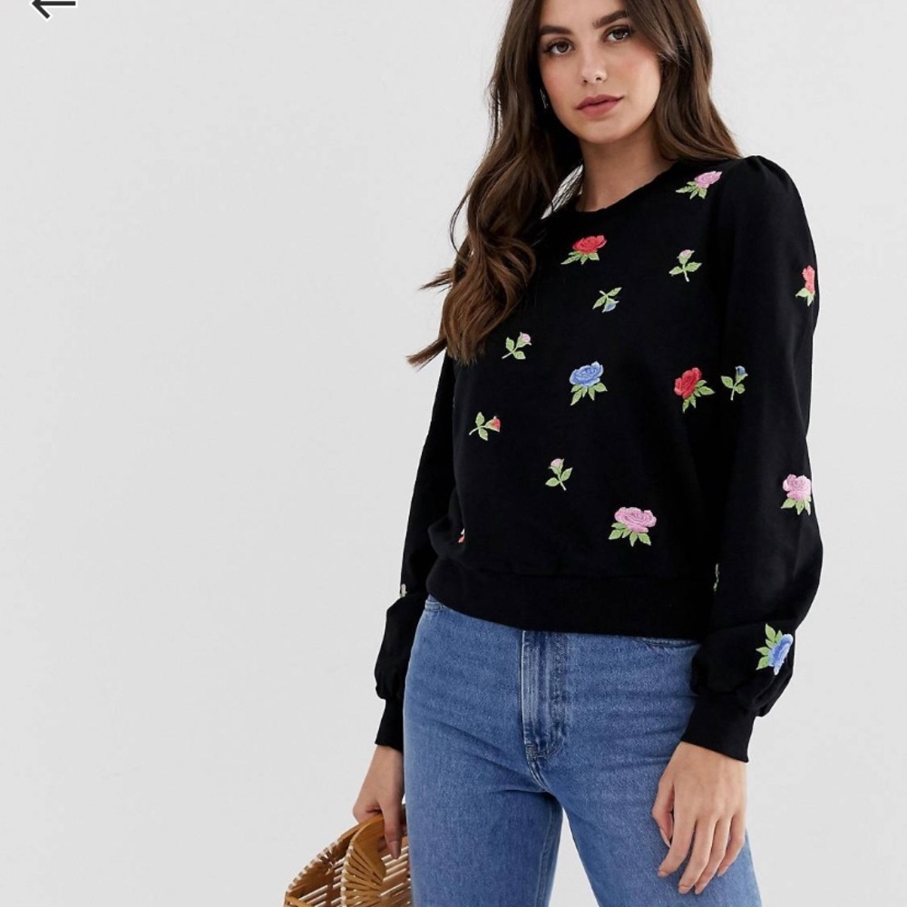 ASOS embroidered sweatshirt
